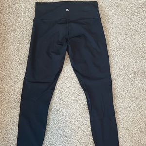 Lululemon align 23” black leggings - size 10 - only worn twice (do not fit)